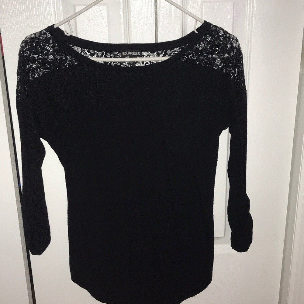 Black express shirt